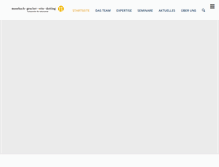 Tablet Screenshot of mosebach-partner.de